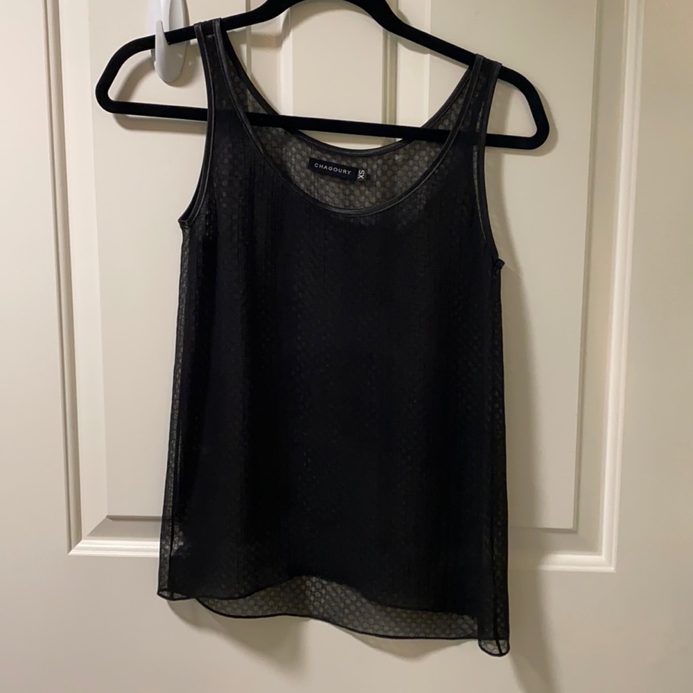 Black tank top